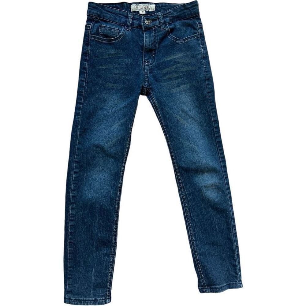 Youth Boys Blue Rag Dark Rinse Straight Leg Jeans  - Sz 10
